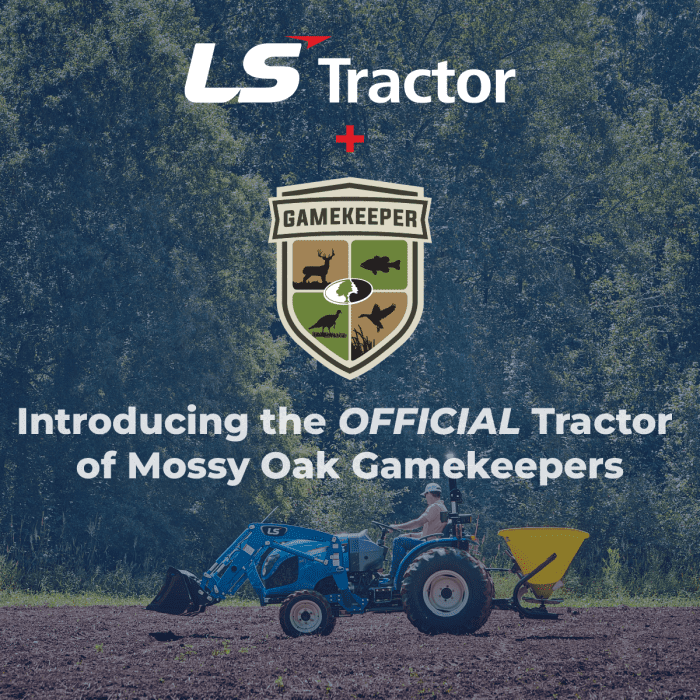 LS Tractor Announces Partnership with Mossy Oak Gamekeepers