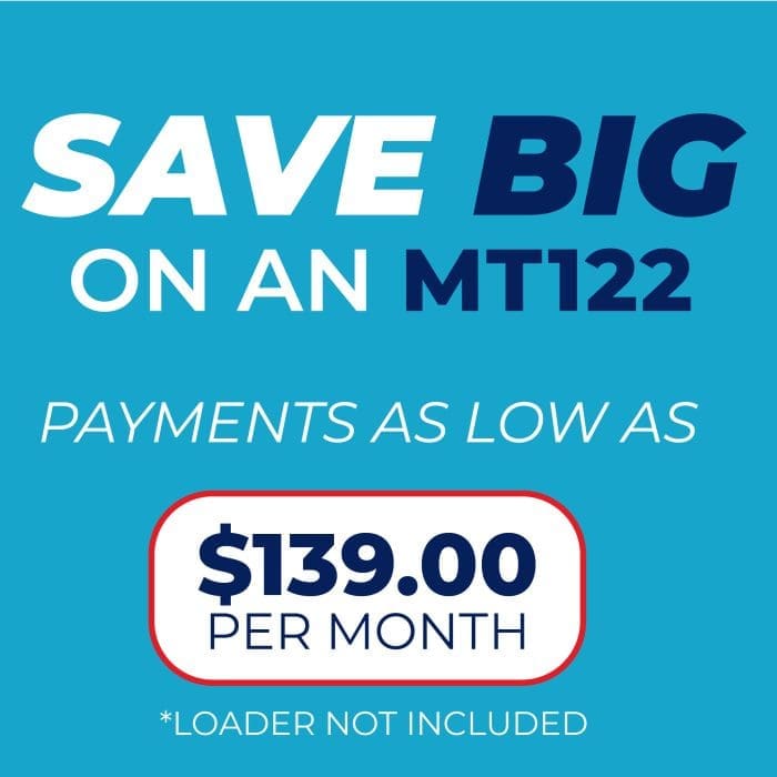 184 $ par mois pendant 84 mois sur le MT122 !